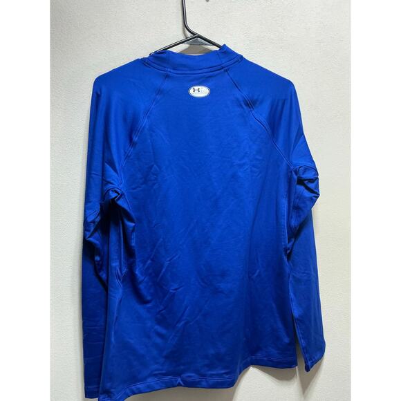 Under Armour Women's ColdGear Authentics Mock Neck Size XL Blue - Picture 1 of 3